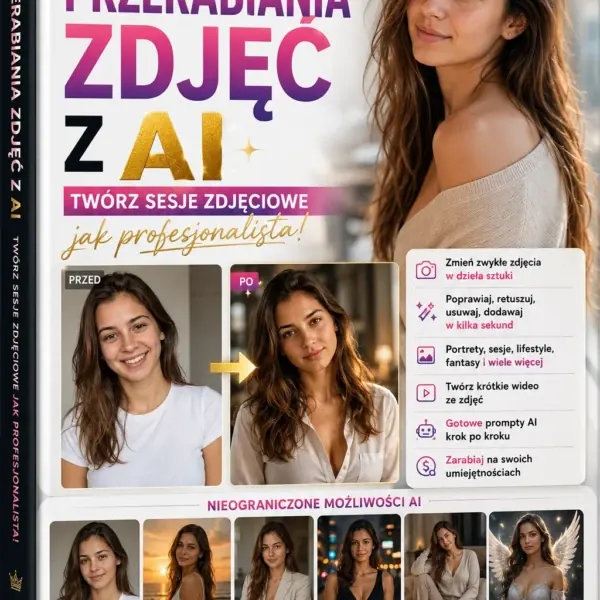 Kurs przerabiania zdjęć z AI Twórz profesjonalne sesje zdjęciowe, odnawiaj stare fotografie i wykorzystaj nowe umiejętności w praktyce