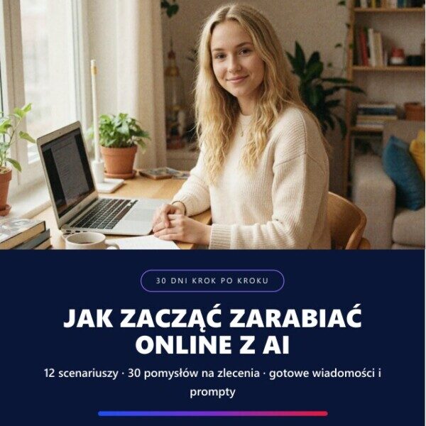 Jak zacząć zarabiać online z AI — 30 dni krok po kroku + 30 pomysłów na zlecenia