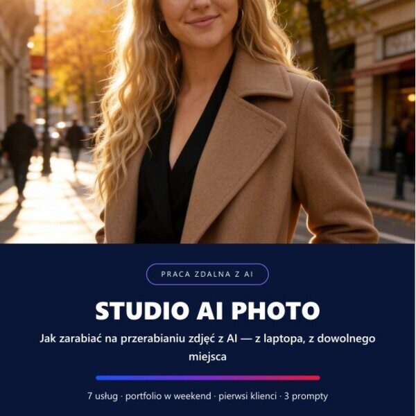 Studio AI Photo — jak zarabiać na przerabianiu zdjęć z AI z dowolnego miejsca (7 usług + pierwsi klienci)